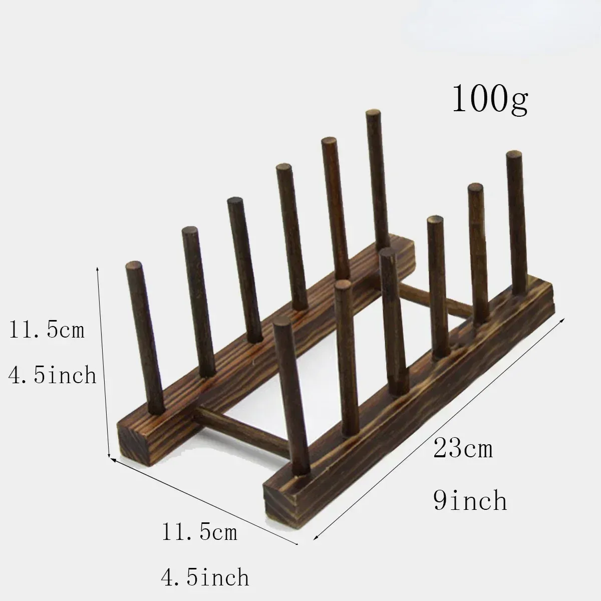 Égouttoir à vaisselle en bois, support de vaisselle de cuisine, support de séchage de vaisselle, support de couvercle de pot, organisateur de cuisine, tasses de séchage, présentoir 14