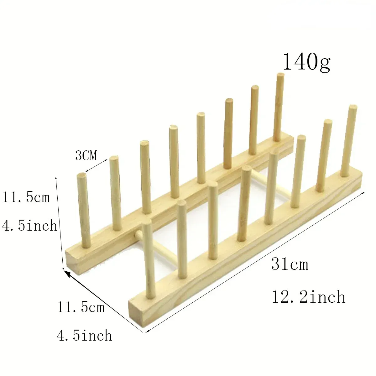 Égouttoir à vaisselle en bois, support de vaisselle de cuisine, support de séchage de vaisselle, support de couvercle de pot, organisateur de cuisine, tasses de séchage, présentoir 13