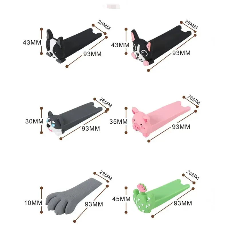 Butée de porte en silicone réutilisable
