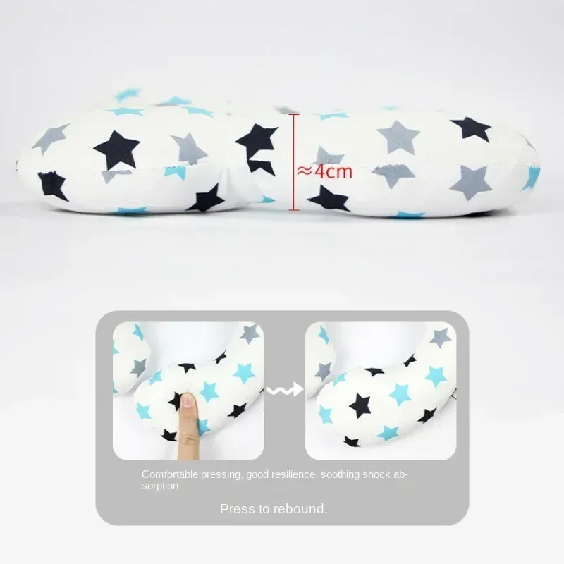 Oreiller de protection en forme de U pour bébé, coussin de siège auto de voyage avec soutien de la tête et du cou pour nouveau-nés et tout-petits de 0 à 3 ans 3