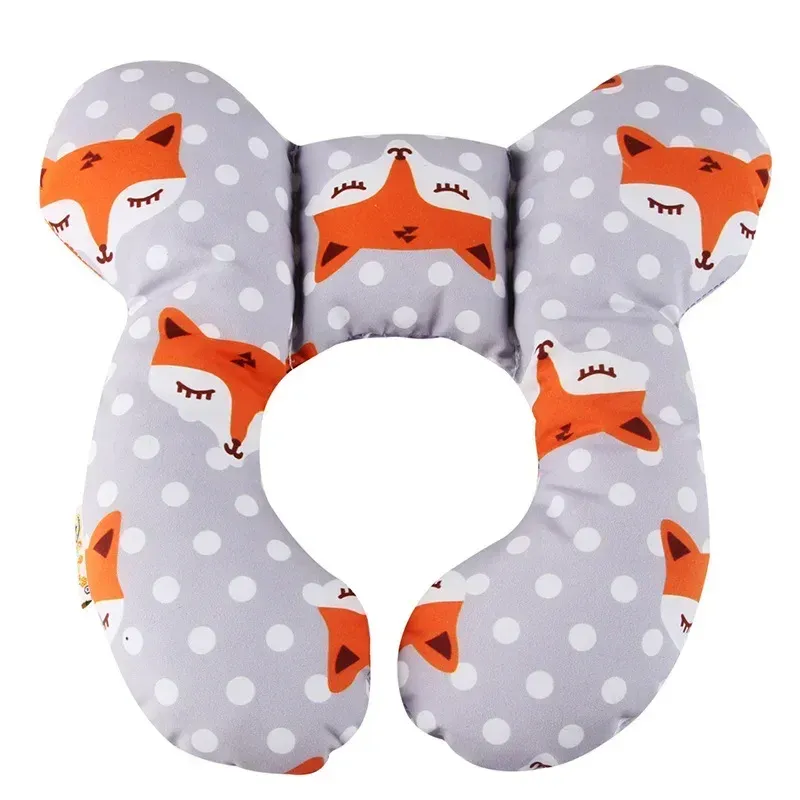 Oreiller de protection en forme de U pour bébé, coussin de siège auto de voyage avec soutien de la tête et du cou pour nouveau-nés et tout-petits de 0 à 3 ans 10