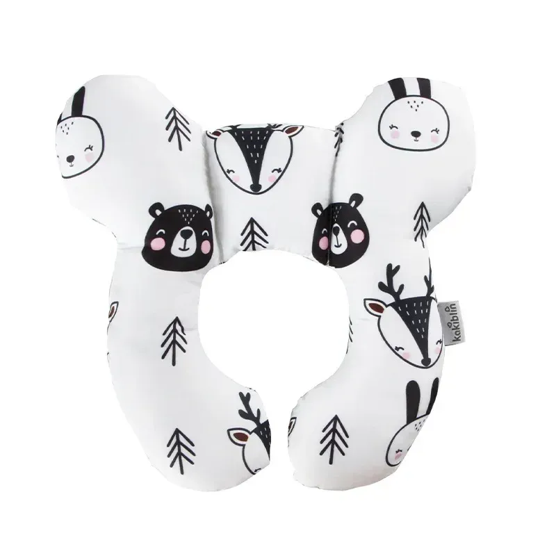 Oreiller de protection en forme de U pour bébé, coussin de siège auto de voyage avec soutien de la tête et du cou pour nouveau-nés et tout-petits de 0 à 3 ans 7