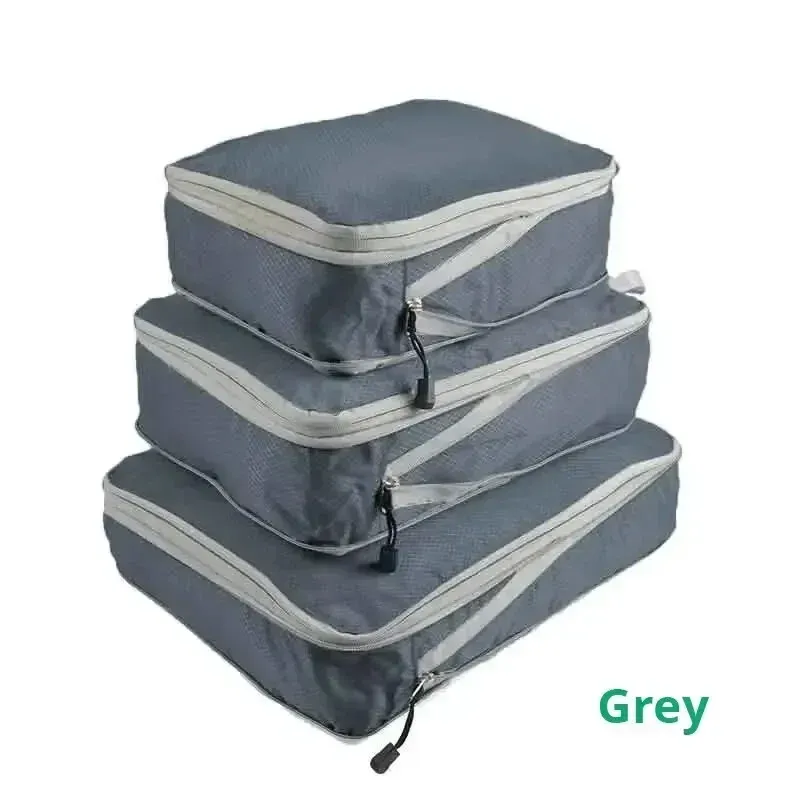 Cubes de rangement compressibles, mise en situation