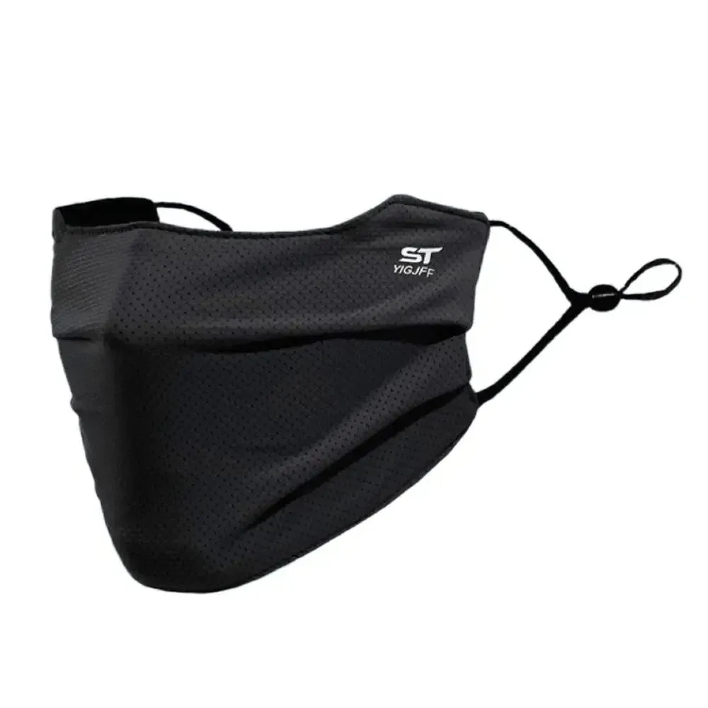Masque facial respirant en soie glacée, protection UV, lavable et réutilisable, idéal pour la moto, la course à pied et l'exercice 9