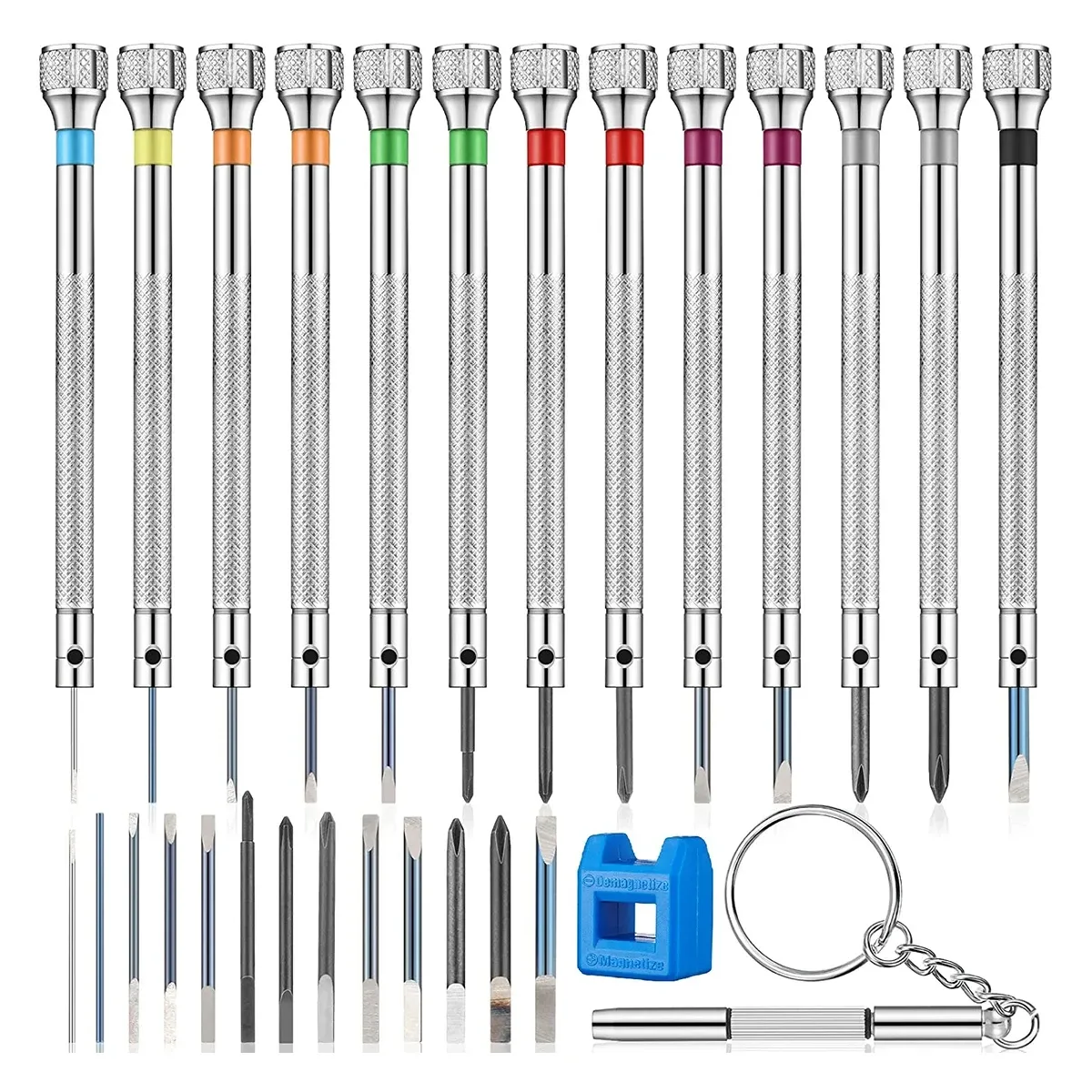 Vue d'ensemble du kit de micro-tournevis de précision