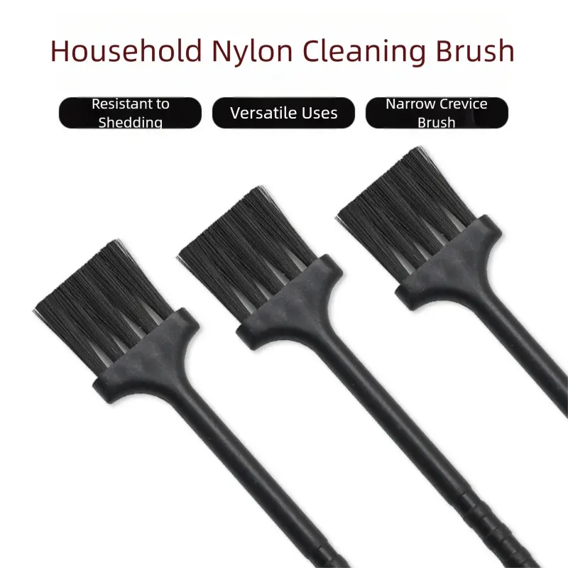 Brosse de nettoyage en nylon pour cuisine, machine à café et machine à lait de soja, idéale pour presse-ail et broyeur de gingembre, 1 pièce 2
