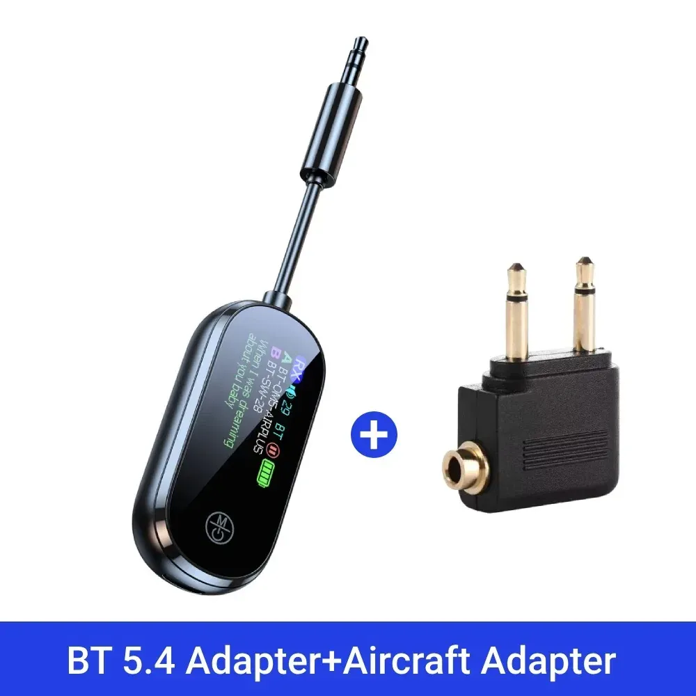 Émetteur-récepteur Bluetooth 5.4 2 en 1 avec prise audio stéréo 3,5 mm (AUX), adaptateur audio sans fil avec micro pour TV, PC, casque et voiture 8