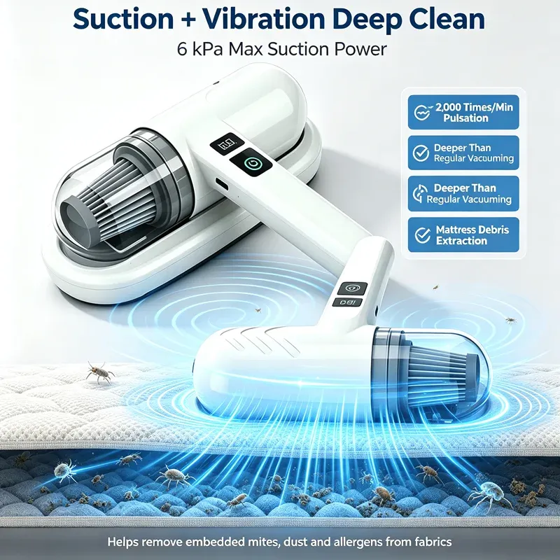 Aspirateur intelligent sans fil anti-acariens pour literie, nettoyage en profondeur portatif - Image 1