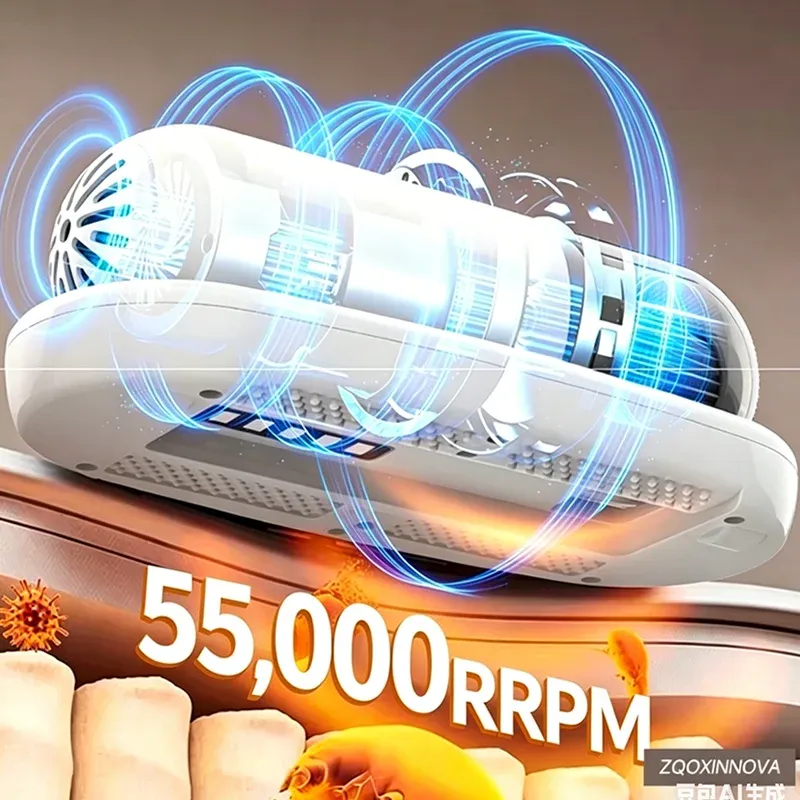 Aspirateur intelligent sans fil anti-acariens pour literie, nettoyage en profondeur portatif 2