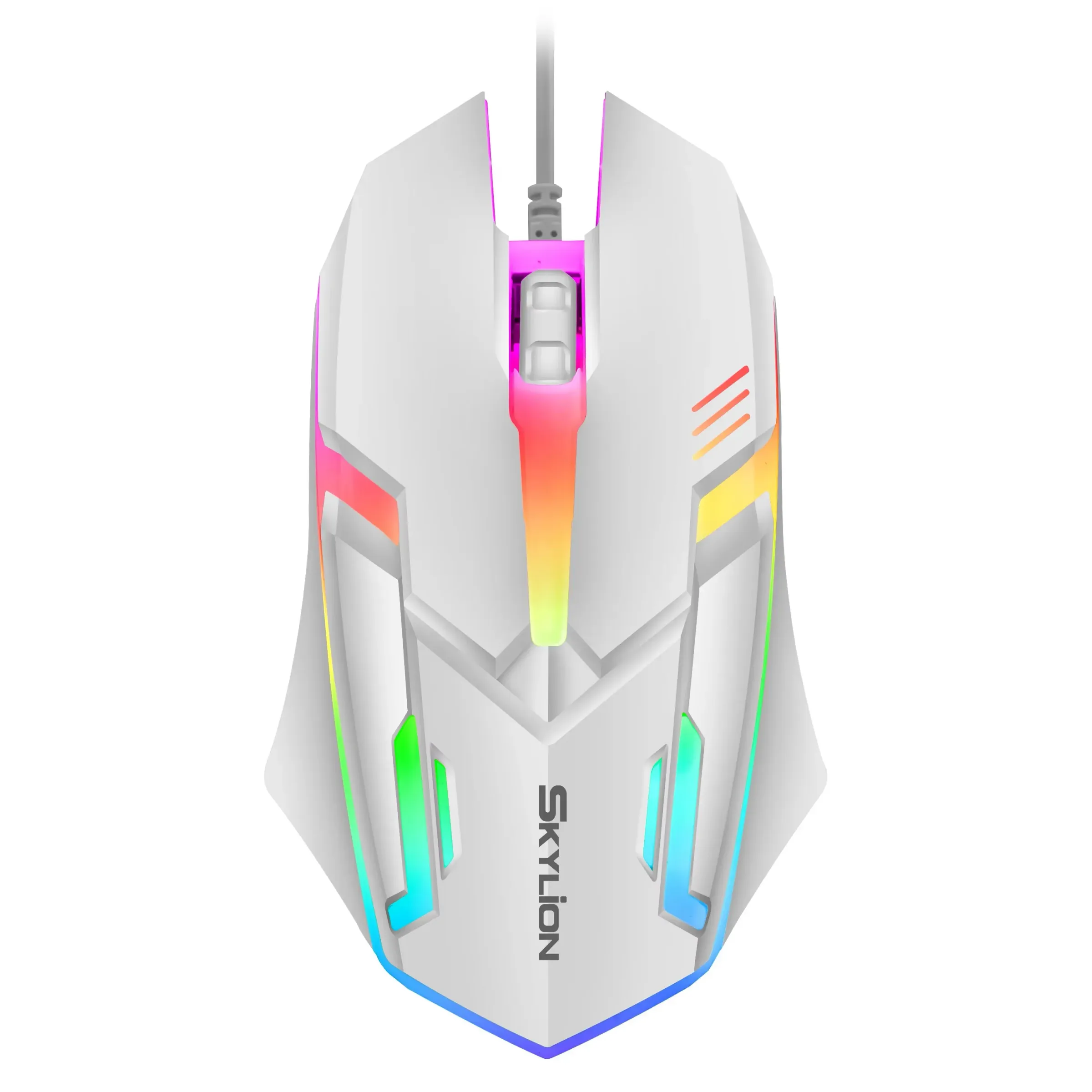 Souris filaire F1 à 3 boutons avec éclairage coloré, pour Microsoft Windows et Apple iOS 7