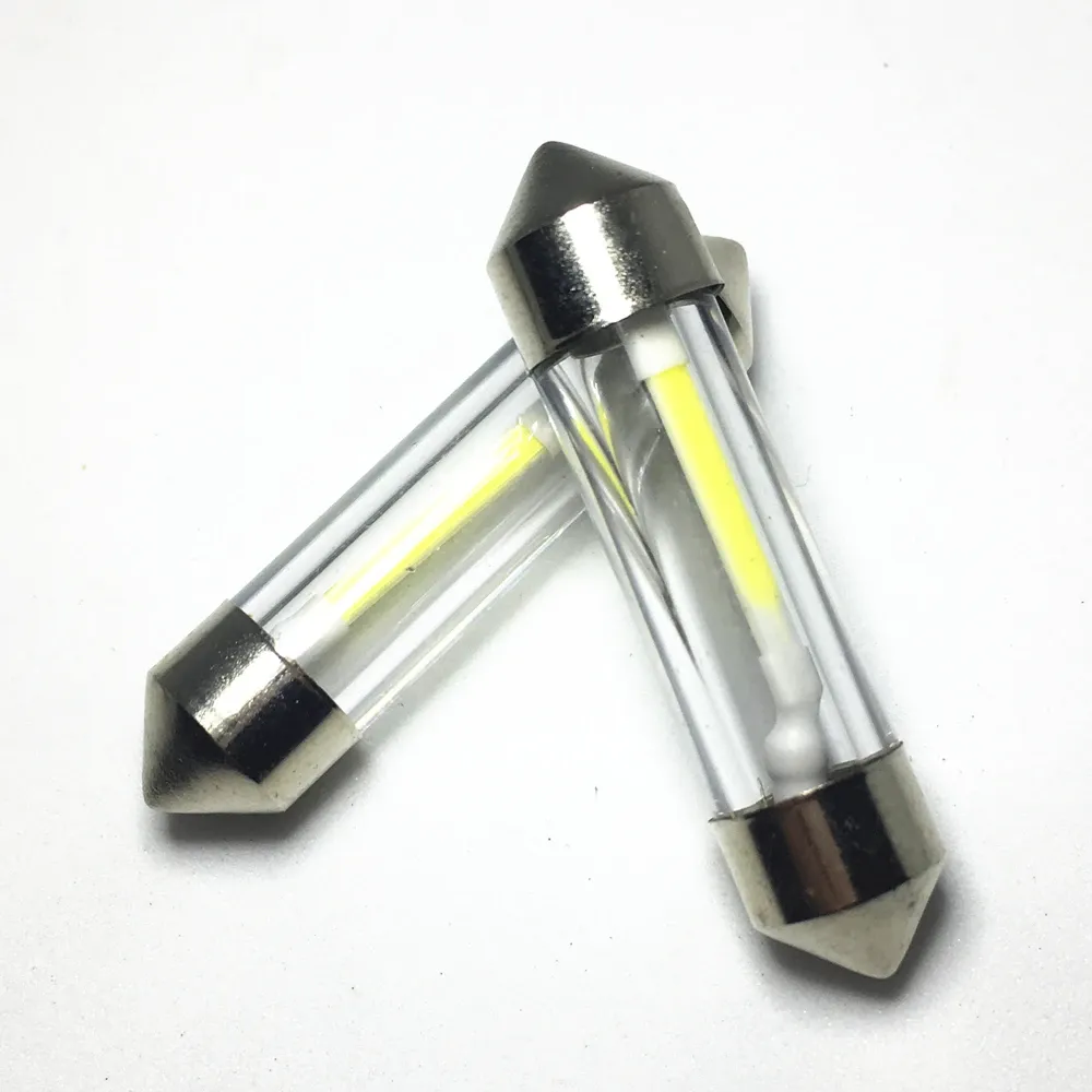 Ampoules LED de plafonnier pour voiture, navettes 31 mm, 36 mm, 39 mm et 41 mm, C5W / C10W, blanc, SMD COB, 12 V, lot de 2 6