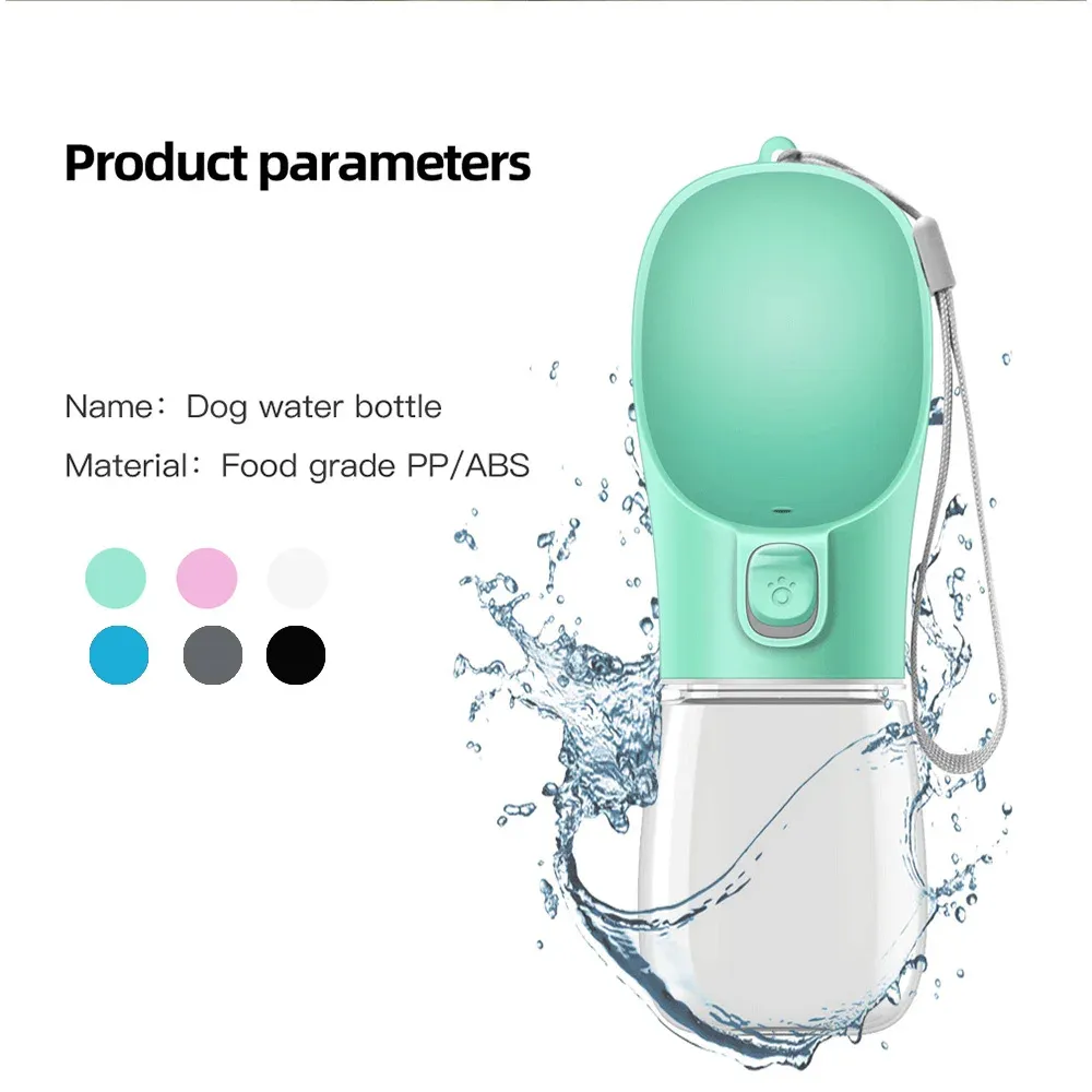 Gourde portable pour chien, vue d'ensemble