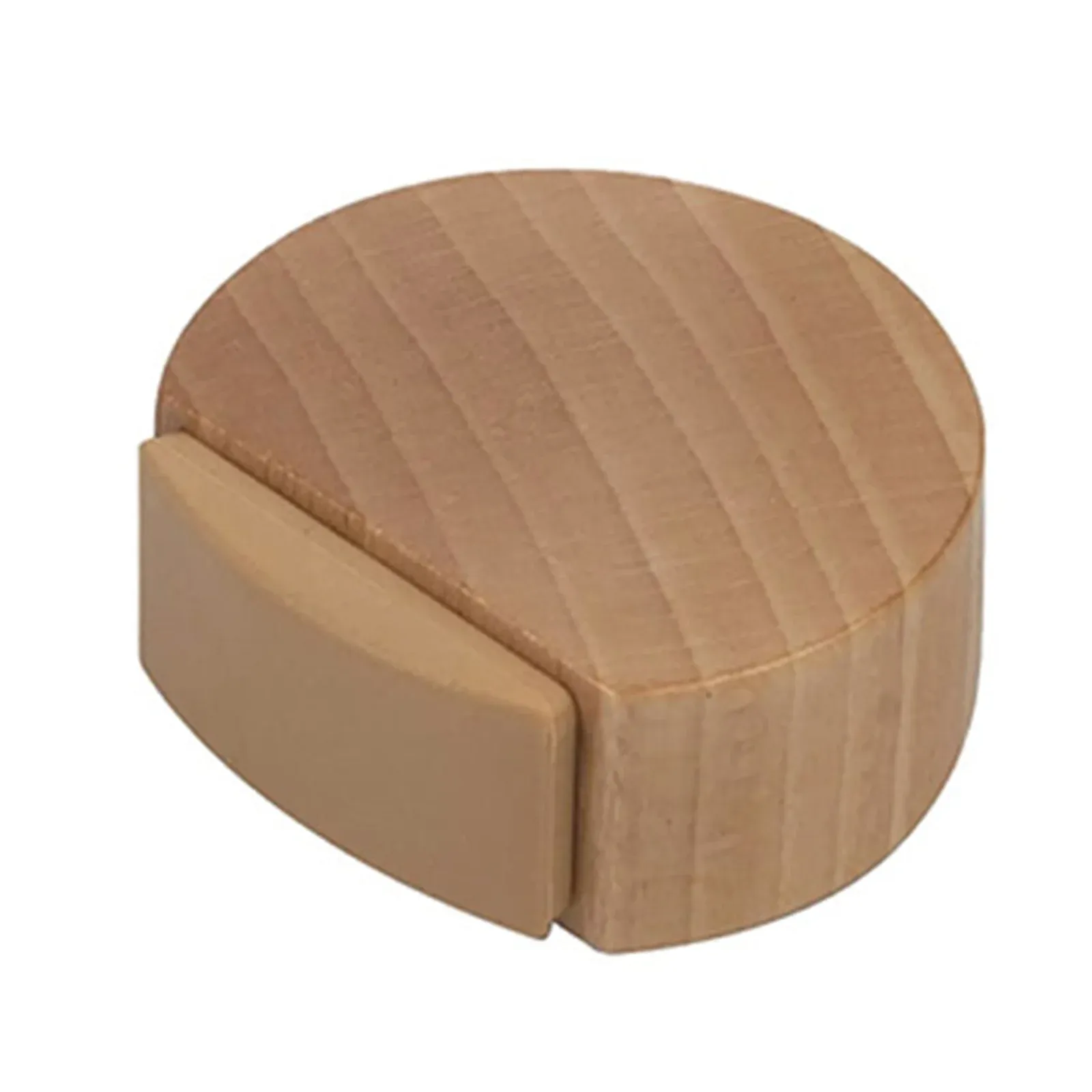 Butée de porte en bois, finition naturelle