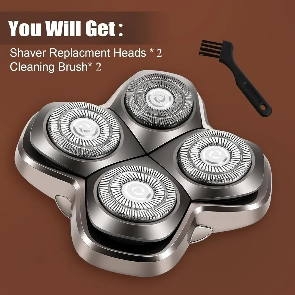 Têtes de rechange pour rasoir à double lame flottante (lot de 4), compatibles avec Skull Pitbull Butterfly Kiss PRO et Palm 7