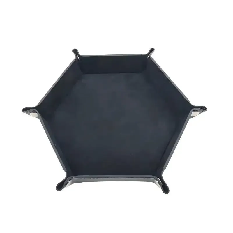Plateau à dés hexagonal en feutre, utilisation
