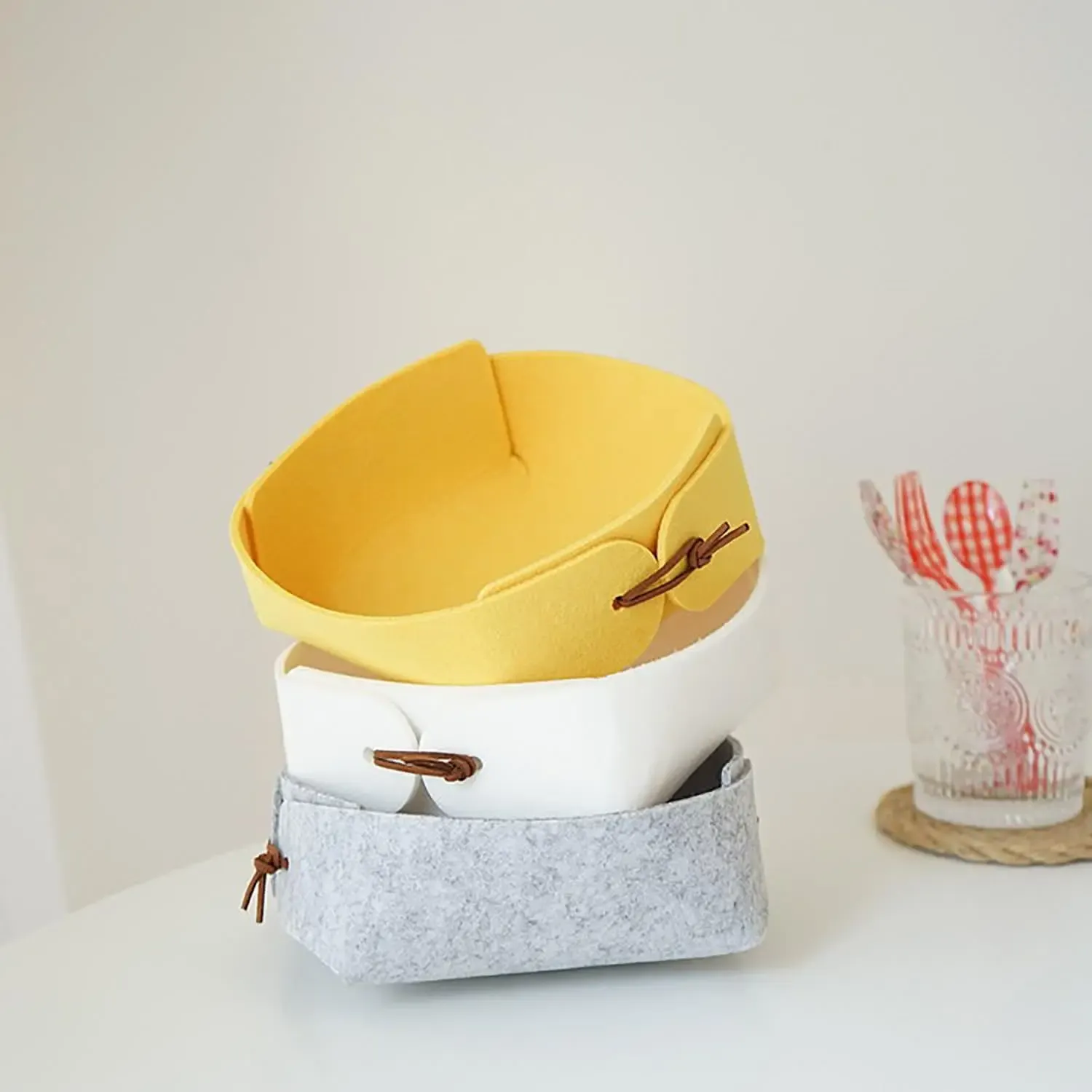 Plateau à dés hexagonal en feutre, style alternatif, détail