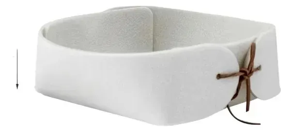 Plateau à dés hexagonal en feutre avec boîte de rangement pliable 14