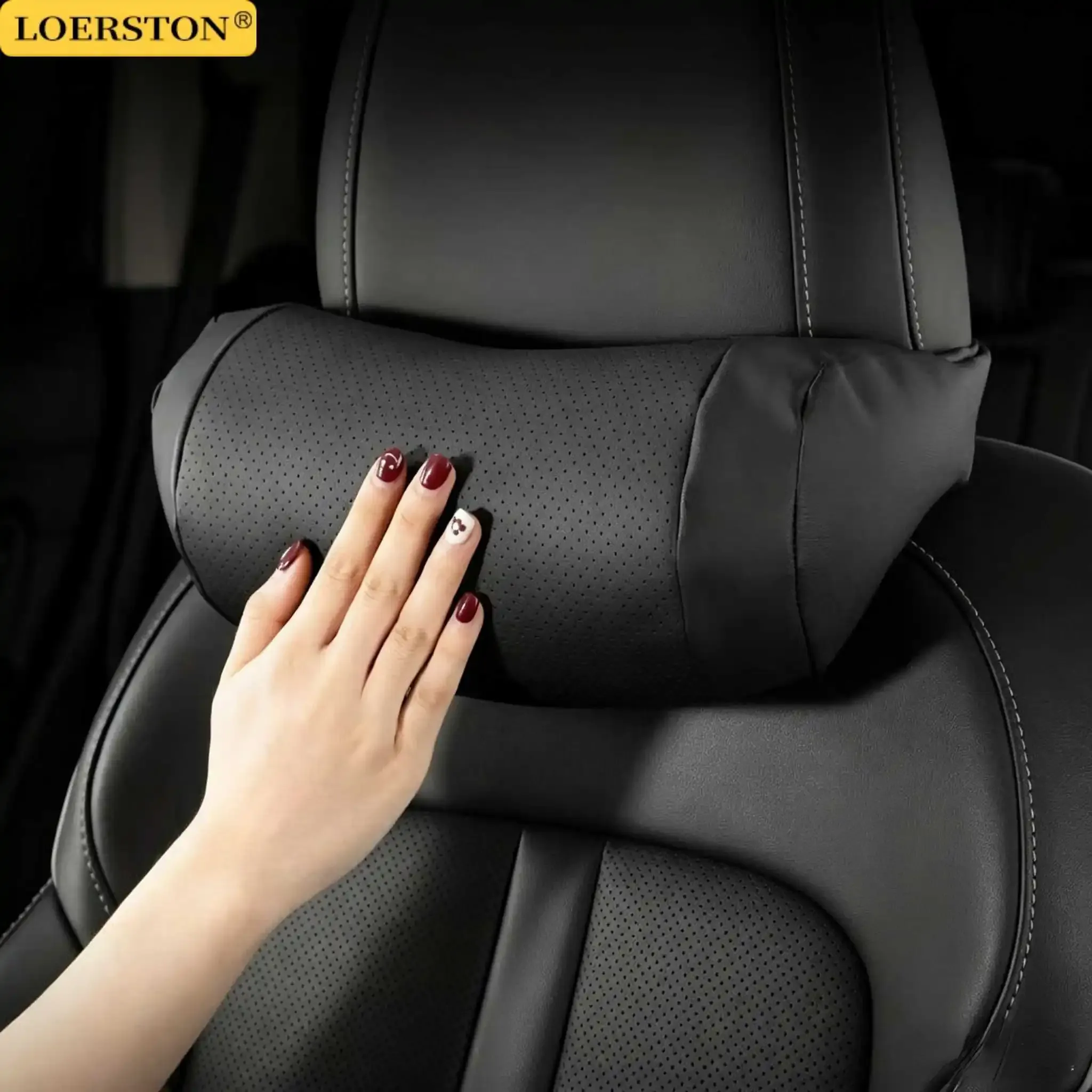 Coussin d'appui-tête universel pour siège auto, oreiller de voyage 3D pour le cou, doux et confortable - Image 1