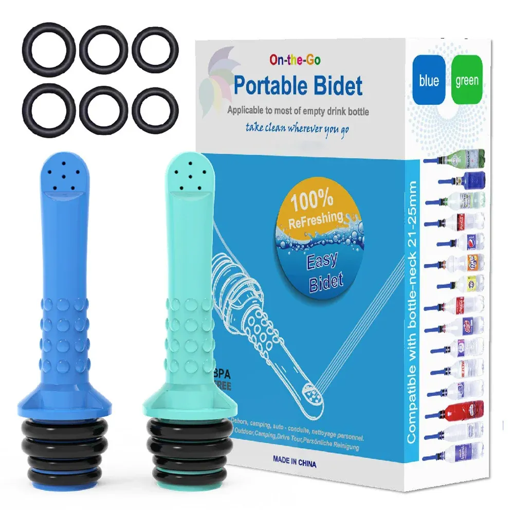 Bidet portable 2 ou 3 pièces pour toilettes ou voyage, compatible avec toutes les bouteilles, écologique, mini, pour personnes âgées, à pulvérisateur, bio, personnel 8