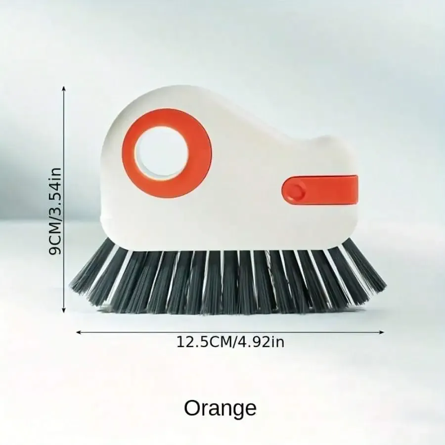 Brosse de nettoyage 2 en 1 détachable pour rails de fenêtre, avec outil pour angles et seuils en verre 2