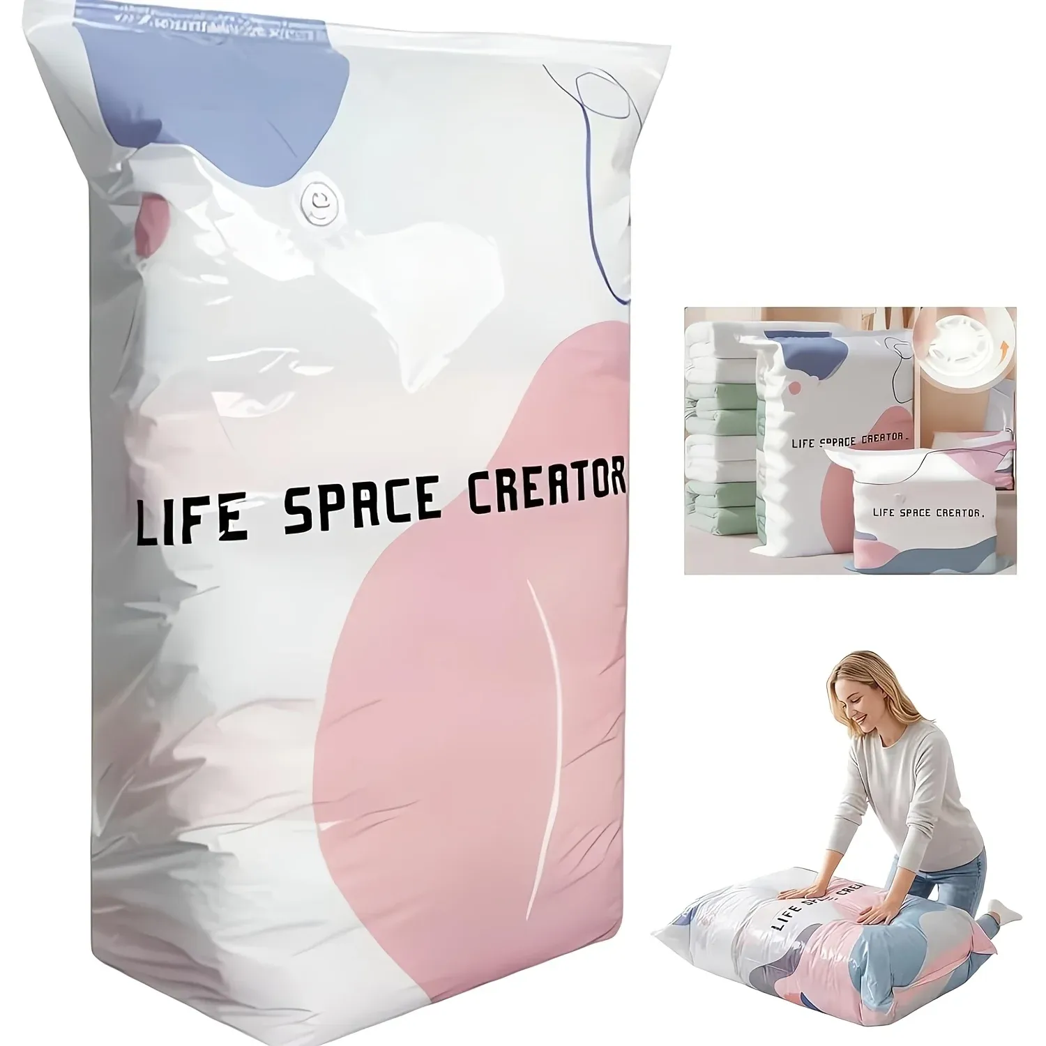 Sac de compression rempli de vêtements