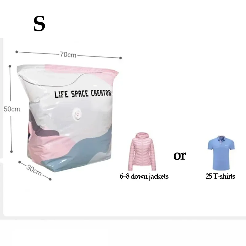Sacs de rangement sous vide sans pompe, grands sacs de compression pour vêtements, couettes et couvertures, sacs de compression cubes pour gain de place 8