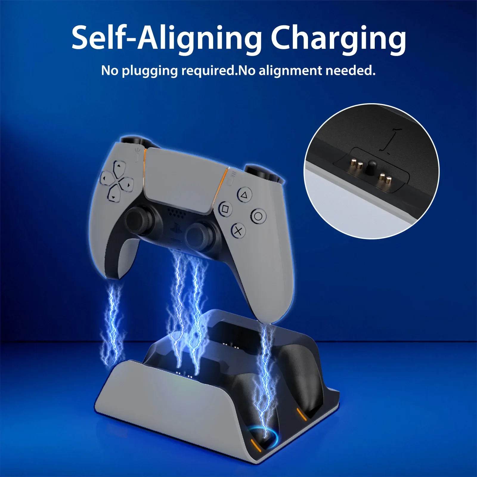 Station de charge double pour manettes PS5 sans fil 3