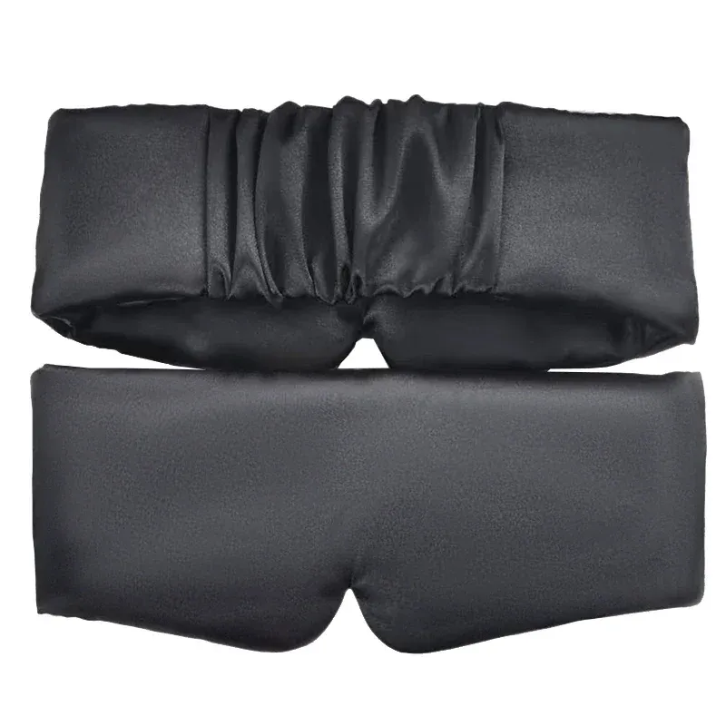 Masque de sommeil en satin de soie, détail du tissu