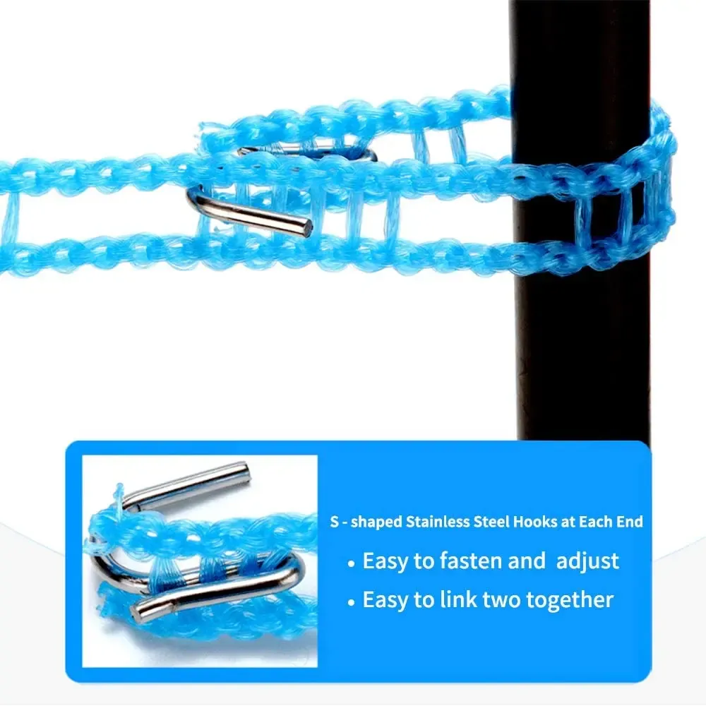 Corde à linge antidérapante et coupe-vent en utilisation
