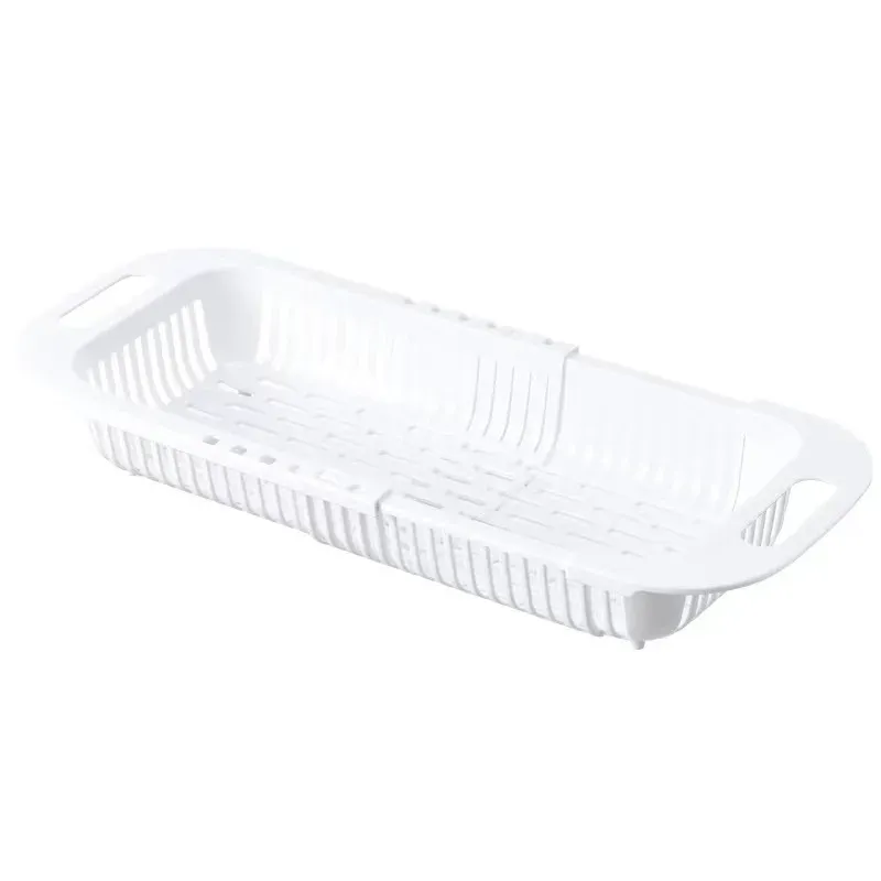 Panier égouttoir extensible à poser sur l'évier pour légumes et fruits 7