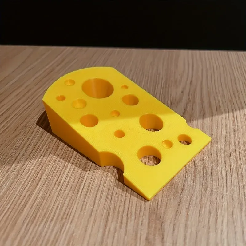 Butée de porte en forme de fromage – Pare-chocs de sécurité pour porte, adapté aux chambres, chambres à coucher et portes d'entrée – Sans vis, installation facile 5