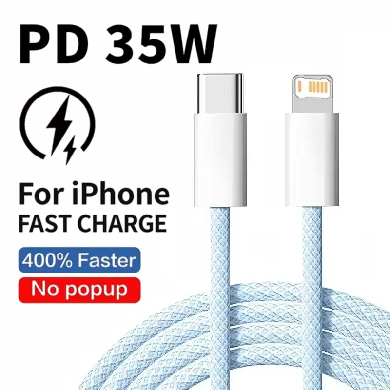 Câble USB-C à Charge rapide tressé, vue d'ensemble