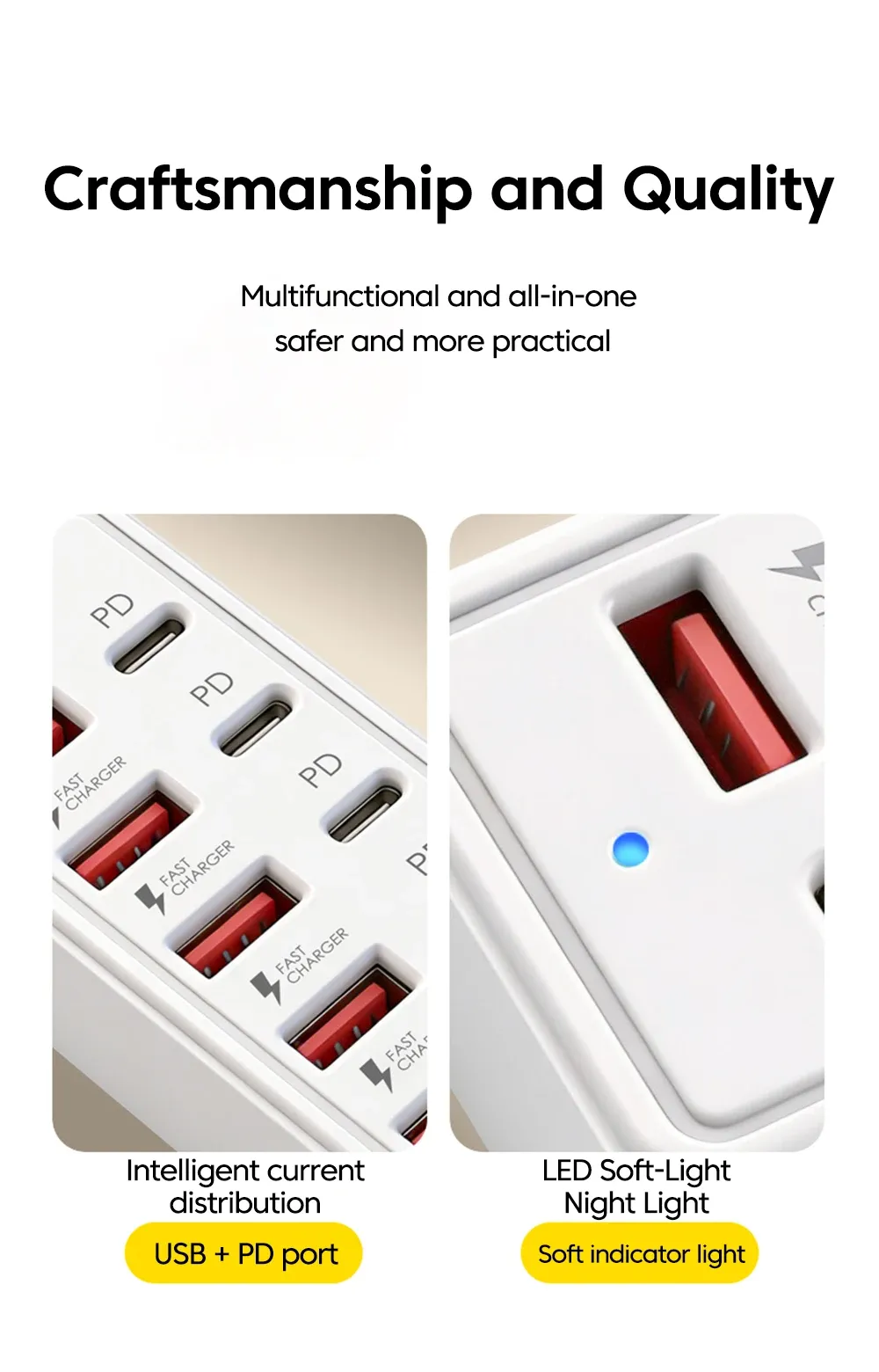 Station de charge intégrée à l'intérieur moderne