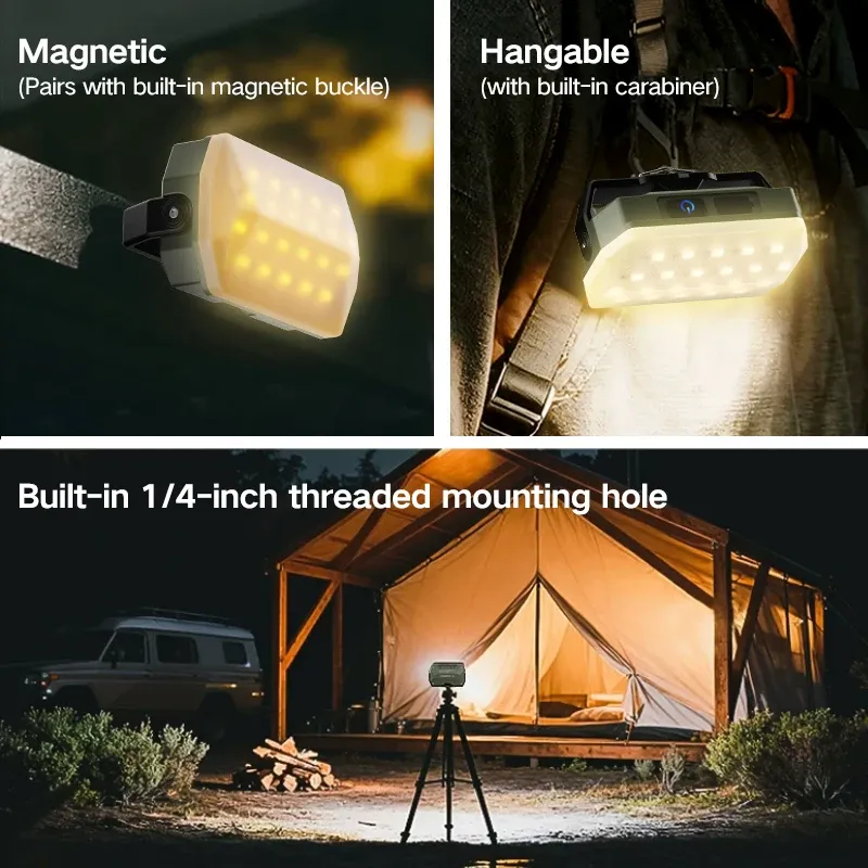Lampe portable rechargeable à longue autonomie et forte luminosité pour l'extérieur 5