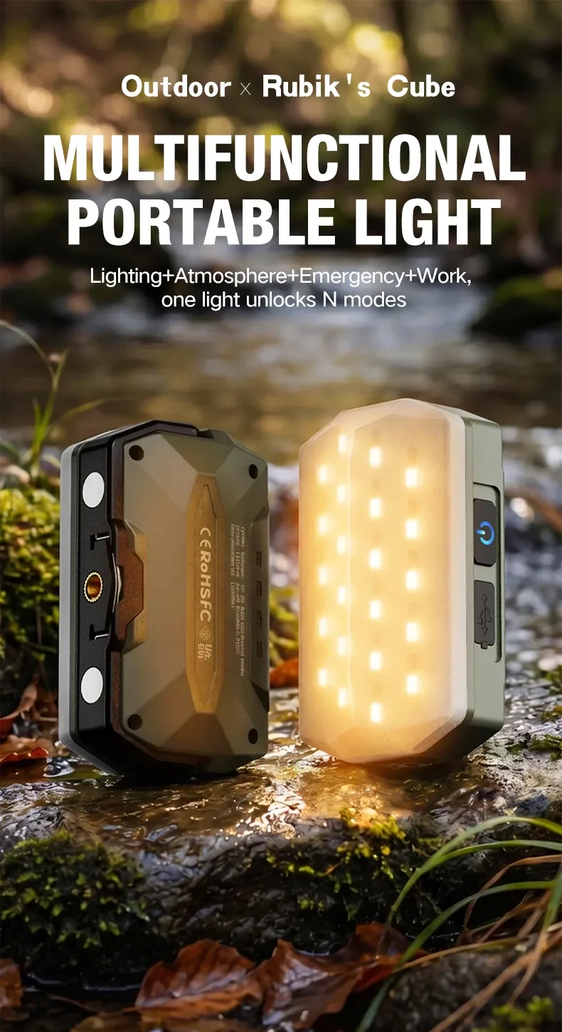 Lampe portable rechargeable pour l'extérieur