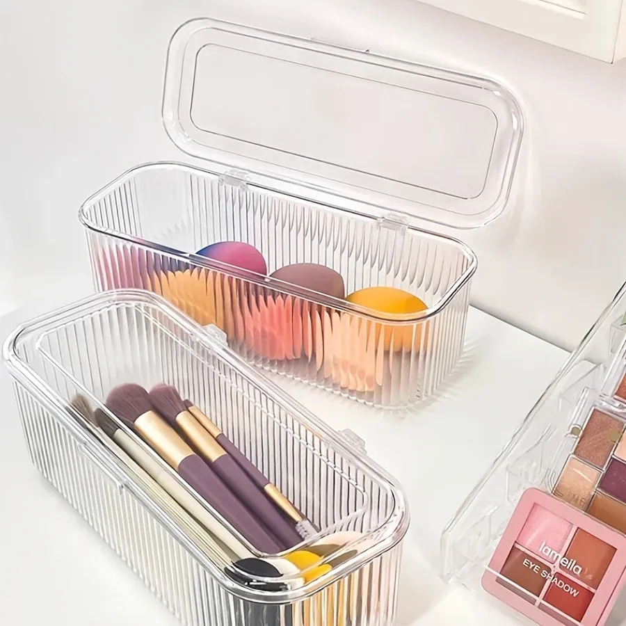 Organisateur de maquillage en situation d'utilisation