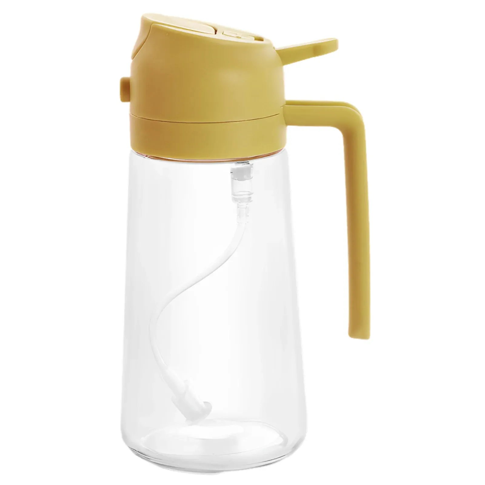 Distributeur d'huile d'olive 2 en 1 en acier inoxydable et verre, pulvérisateur et verseur, 470 ml / 500 ml 9