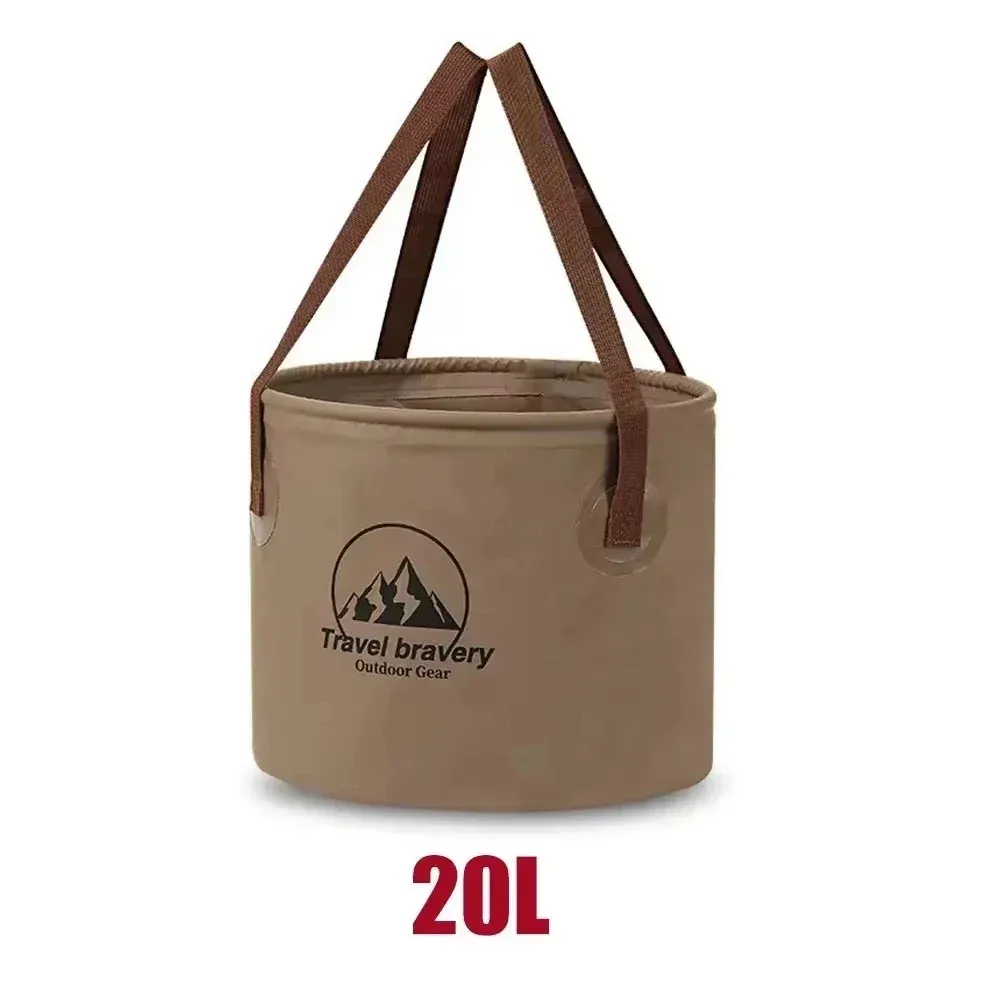Seau pliable pour voiture, évier pliable étanche, bassin de voyage pliable, seau de rangement pour camping, randonnée, pêche, fournitures de pêche
