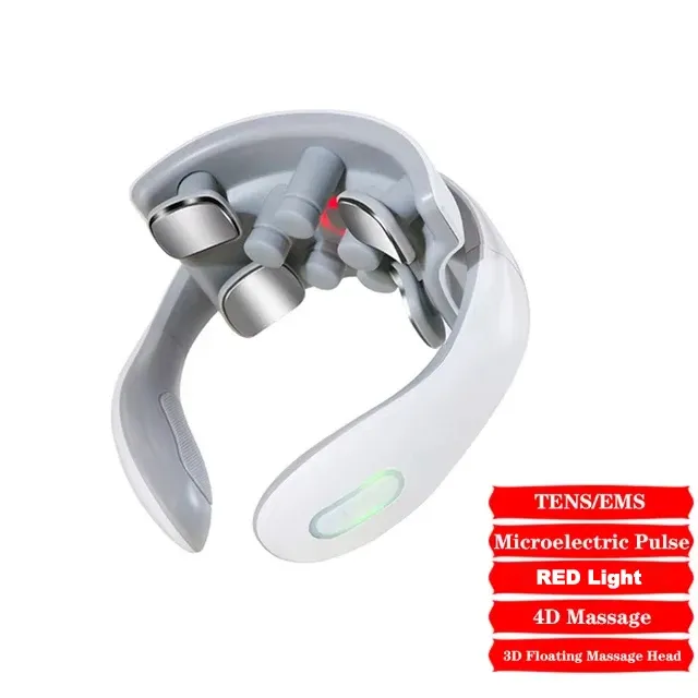 Masseur de cou intelligent pour adultes, 5 modes de massage, appareil ergonomique portable pour le cou, idéal pour la relaxation au bureau, à la maison et en voyage 8