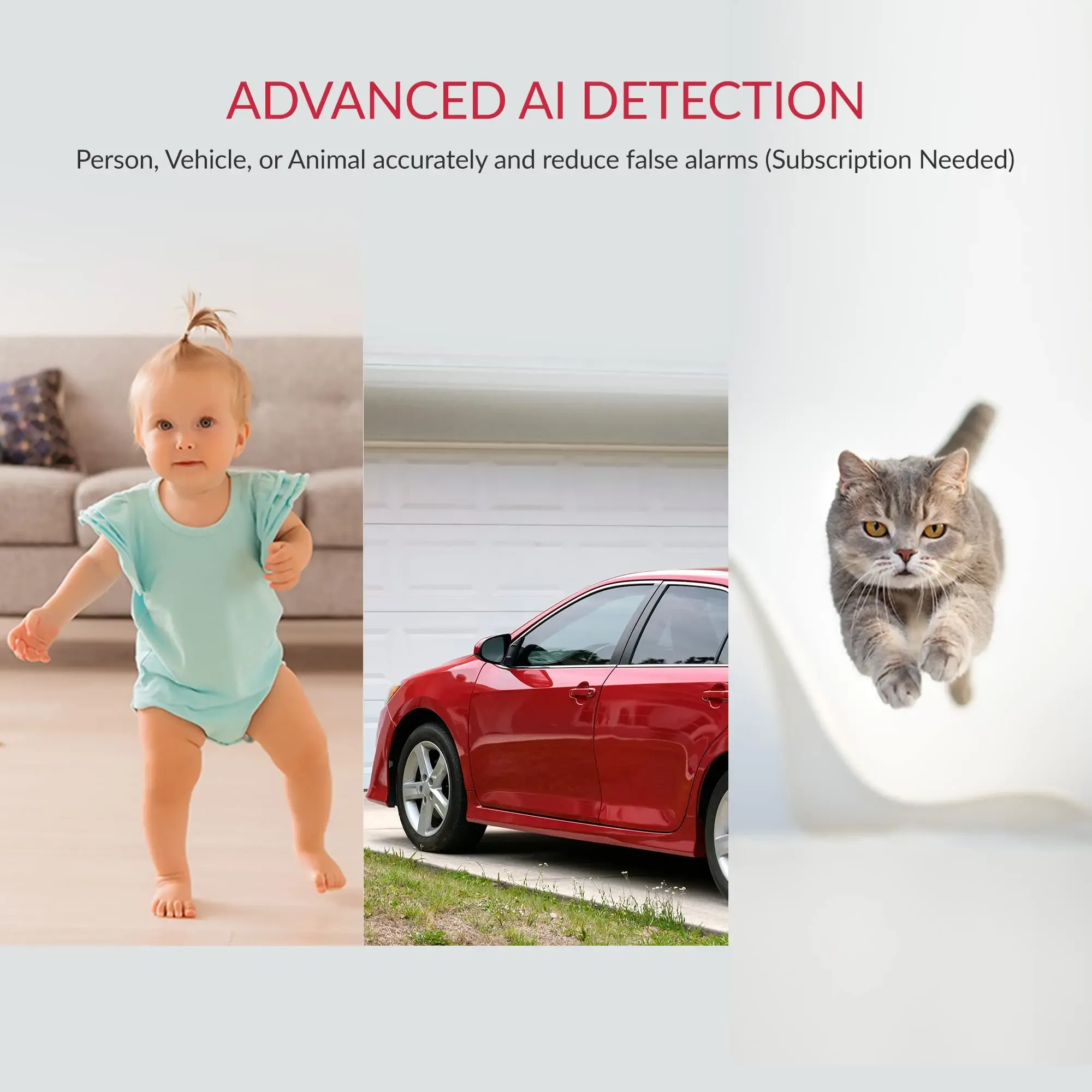 YI 2K 3MP Caméras 2/4 Pack Système de Sécurité IP HomeKit avec Vision Nocturne pour Bureau, Bébé, Nounou et Animaux de Compagnie, Wi-Fi, Vidéosurveillance 5
