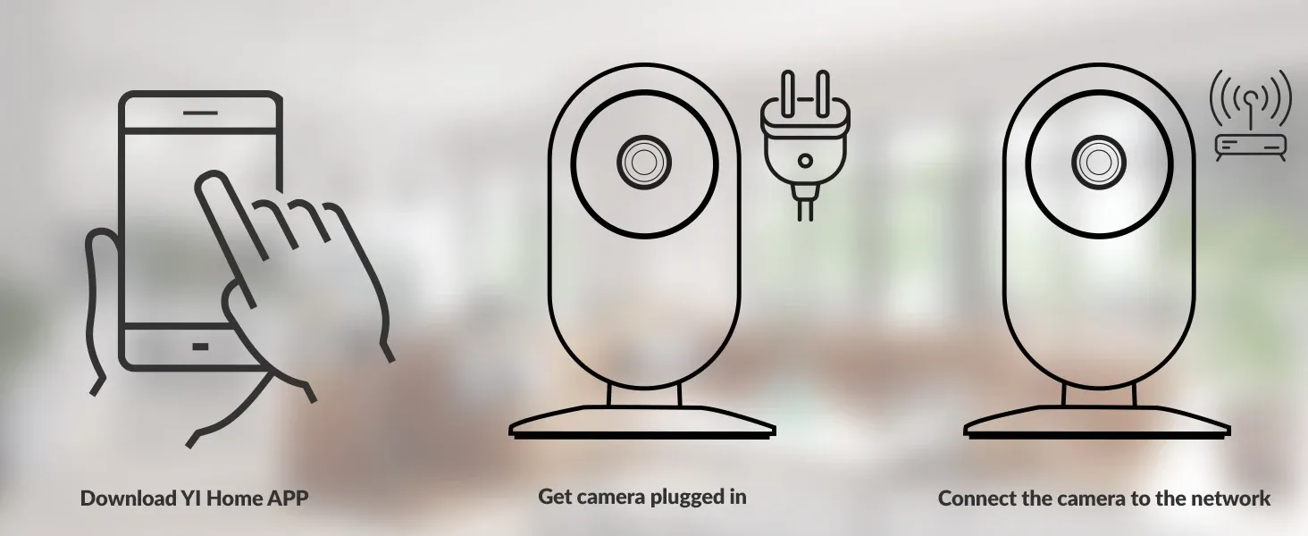 Configuration de la caméra avec l'application YI Home