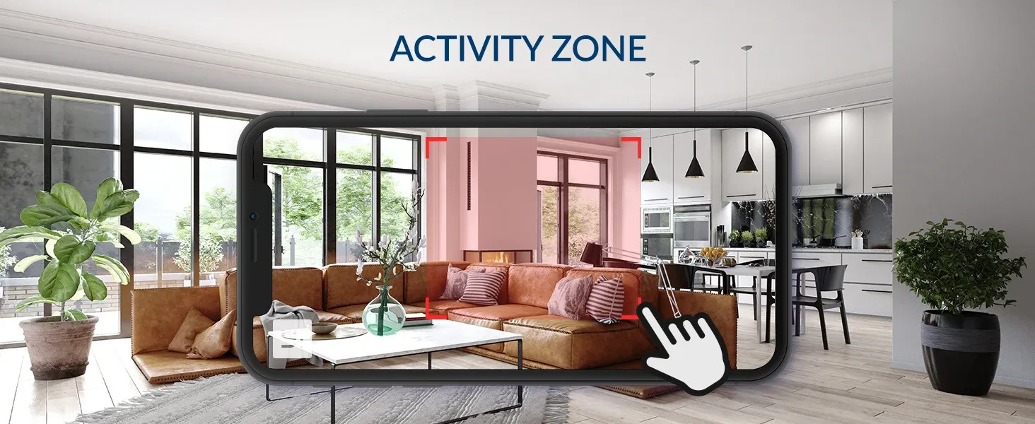 Zone d'activité de la caméra YI