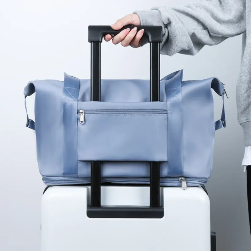 Sac de voyage extensible à grande capacité, pliable et étanche, pour bagages et vêtements 3