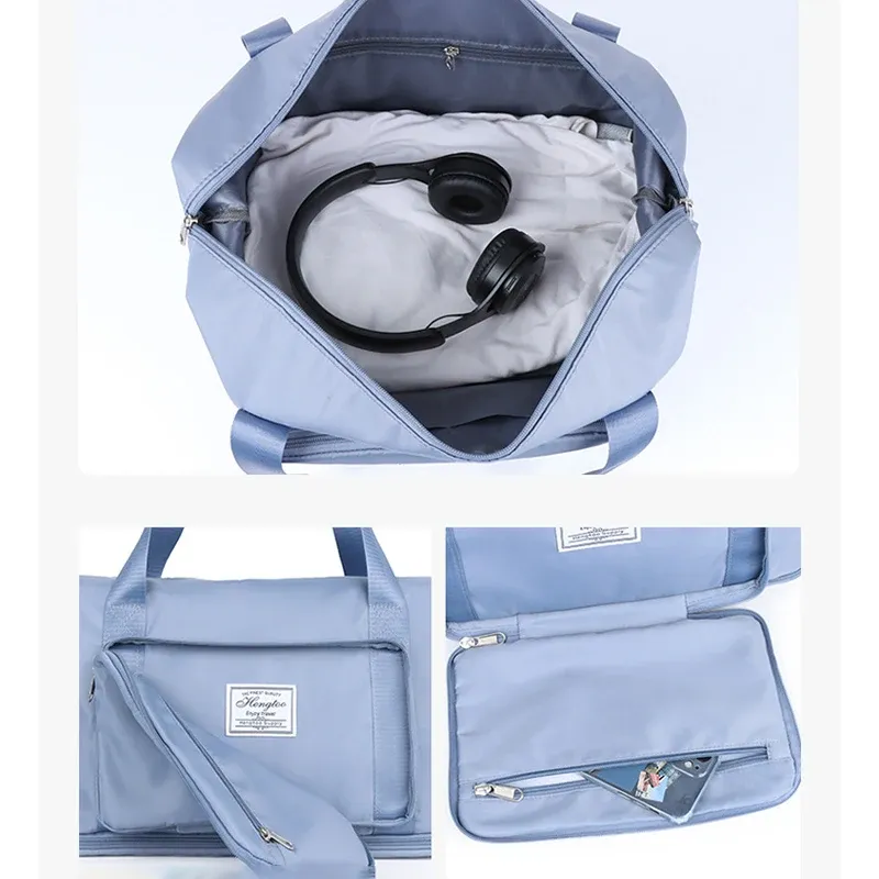Sac de voyage extensible à grande capacité, pliable et étanche, pour bagages et vêtements 4