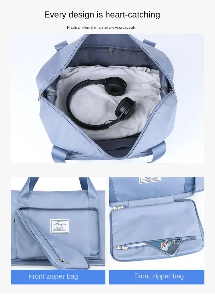 Sac de voyage extensible, utilisation en voyage