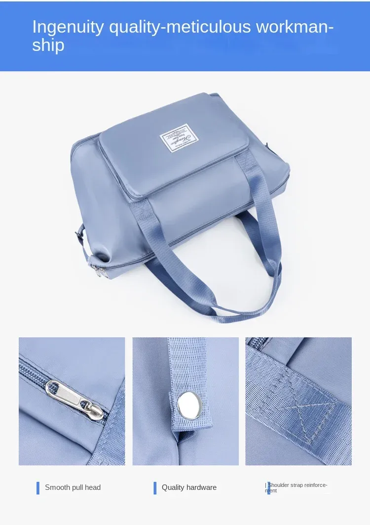 Sac de voyage extensible, fermeture