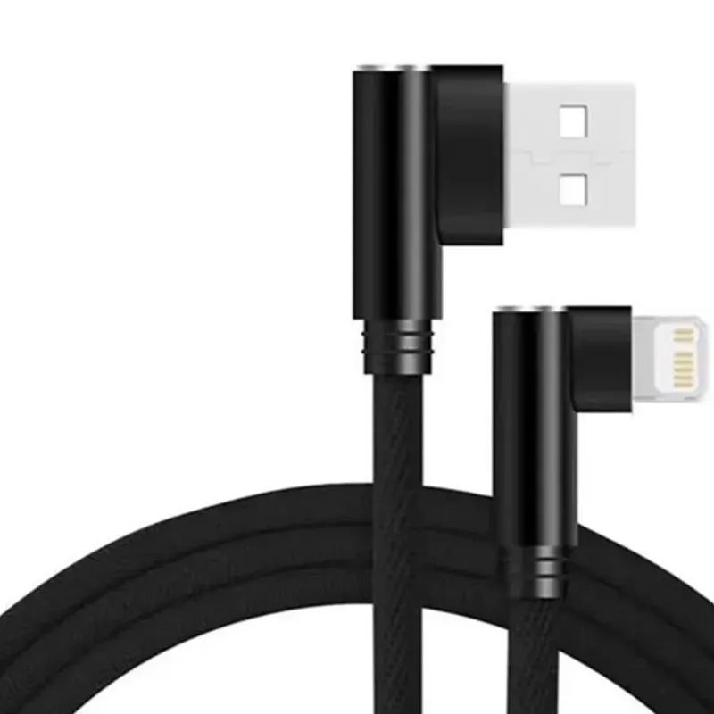 Détail du câble de charge coudé