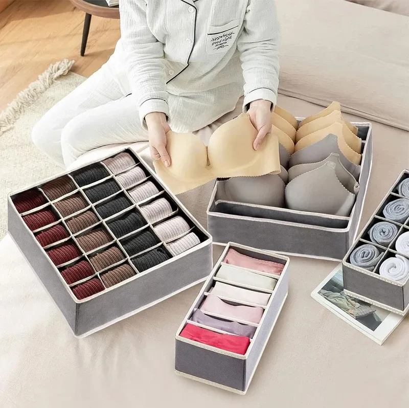Boîte de rangement pliable pour sous-vêtements, vue d'ensemble