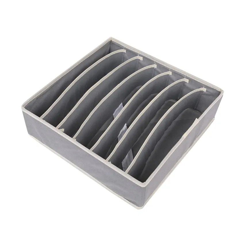 Boîte de rangement pliable pour sous-vêtements, organiseur de garde-robe, étui pour chaussettes, soutien-gorge, pantalon et écharpe 16