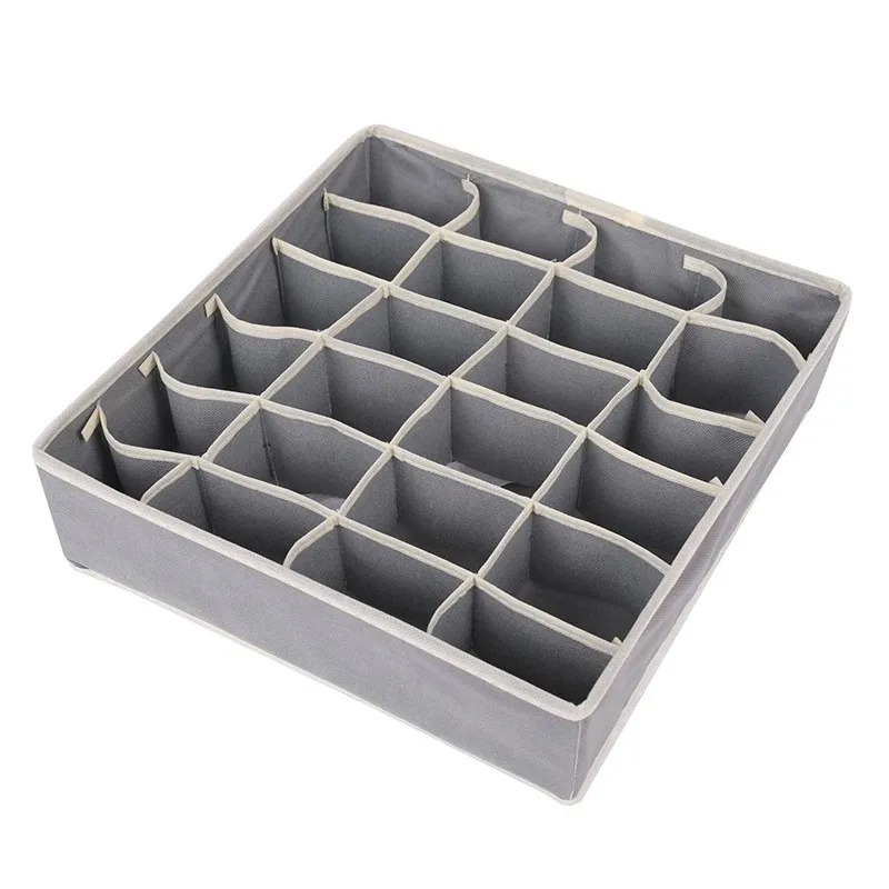 Boîte de rangement pliable pour sous-vêtements, organiseur de garde-robe, étui pour chaussettes, soutien-gorge, pantalon et écharpe 17